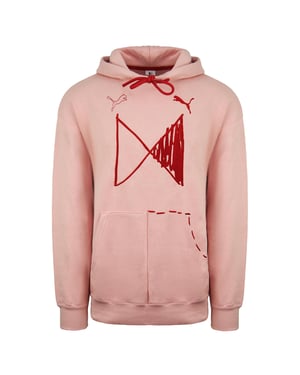 Puma x Michael Lau Long Sleeve Mens Pink Graphic Hoodie 530349 85