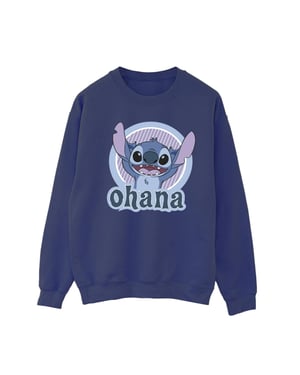 Disney Dames/Dames Lilo And Stitch Ohana Cirkel Sweatshirt (Marineblauw)