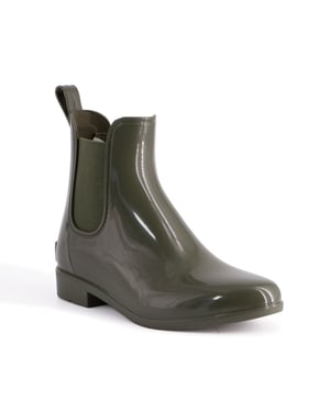 Aus Wooli Australia Womens Rainboots With Sheepskin Insole Included OLIVE