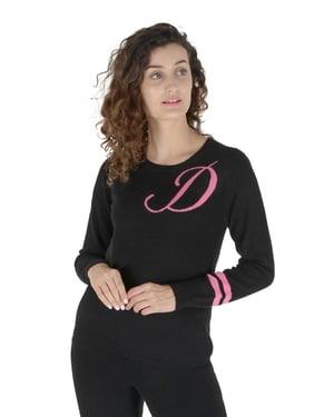 Crown Of Edinburgh Cashmere Crew Neck Sweater Stockbridge Black D