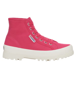 Superga Dames/Dames 2341 Cotu Alpina Hoge Tops (Fuchsia Roze/Avorio)