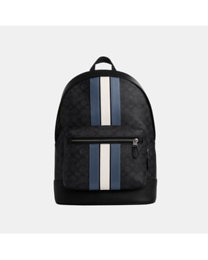 West Backpack in Signature Varsity Stripe