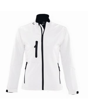 SOLS Dames/dames Roxy Soft Shell Jacket (ademend, winddicht en waterbestendig) (Wit)