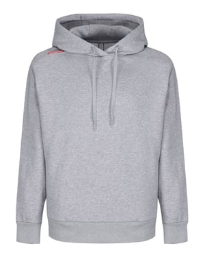 Luke 1977 Womens Jumping Workout Oversized Hoodie in Light Grey