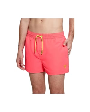 Guess herenzwempak met neonkleurige patch