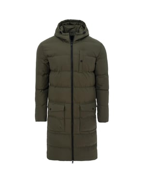 Soulstar Mens Banana Parka Padded Jacket Puffer Longline