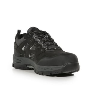 Regatta Mens Mudstone Nubuck Safety Trainers (Black/Granite)