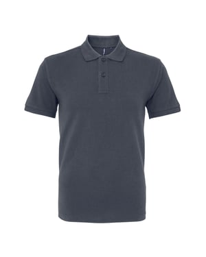 Asquith & Fox Mens Organic Classic Fit Polo Shirt (Graphite)