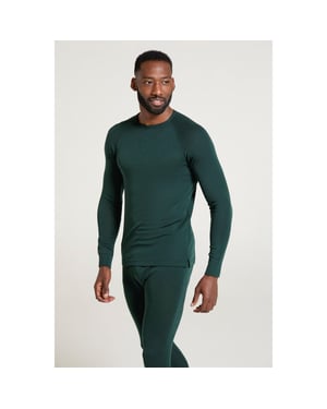 Mountain Warehouse Merino wollen thermo heren (Donkergroen)