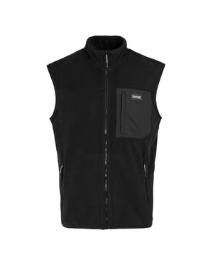 Regatta Frankie Fleece Gilet för herrar (Svart)
