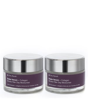 2 x Snake Venom + Collagen Wrinkle Filler Day Moisturiser 50ml