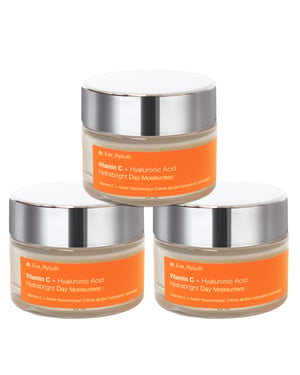 3 x Vitamin C + Hyaluronic Acid Hydrabright Day Moisturiser 50ml