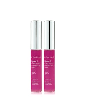 2 x Vitamin E och pepparmynta Lip Plumps 8ml