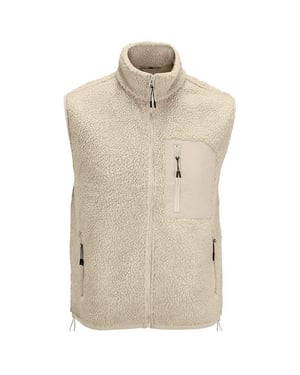 SOLS Fury Sherpa Body Warmer voor volwassenen (Schaar beige/beige)