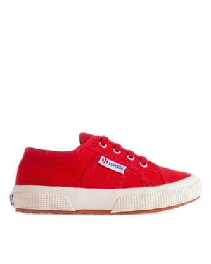 Superga Kinderen/Kinderen 2750 Jcot Leather Trainers (Rood)
