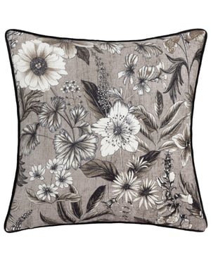 Wylder Harlington Botany Floral Piped Polyester Filled Cushion