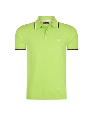 Cappuccino Italia Polo SS Polo Applique Pique Grön