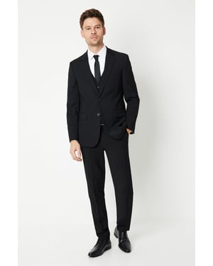 Skinny Fit Black Essential Suit Trousers