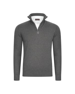 Cappuccino Italia Mock zip pullover
