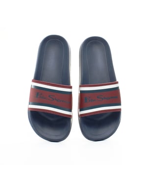 Ben Sherman Weston Mens Navy Blue Sliders