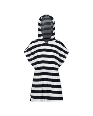 Regatta Childrens/Kids Bernessa Striped Towelling Poncho (Navy)
