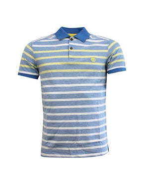 Timberland Earthkeepers Gewassen Blauw Katoen Heren Polo Top Shirt 6013J 422