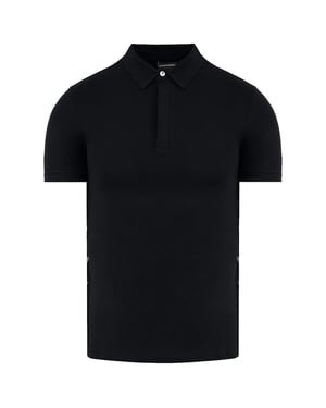 Emporio Armani Mens Black Polo Shirt