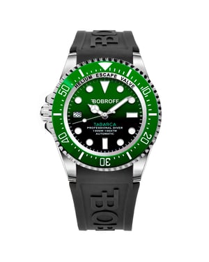 Bobroff Mens Watch  Automatic  silver green
