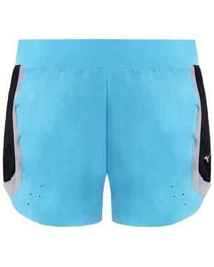 Mizuno Aero 2.5 Dames Blauw Hardloopshort