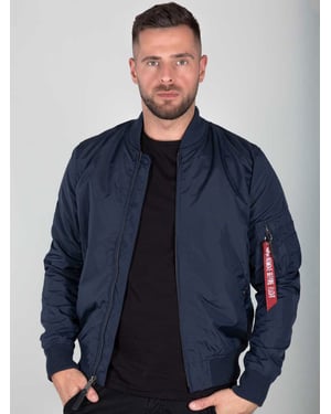 Alpha Industries Heren MA-1 TT Bommenwerperjas in Donkerblauw