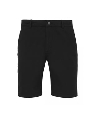 Asquith & Fox Mens Casual Chino Shorts (Black)