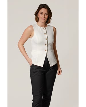 Tailored Waistcoat Round Neck