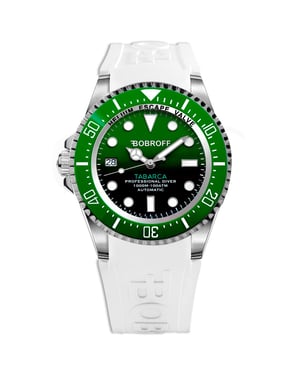 Bobroff Mens Watch  Automatic  silver green