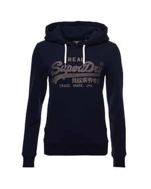 Superdry Vintage Logotyp Boho Glittrande Hoodie