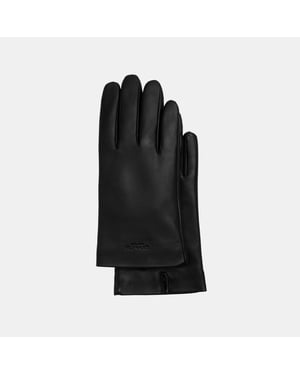Coach Embossed Womens Leather Tech Glove