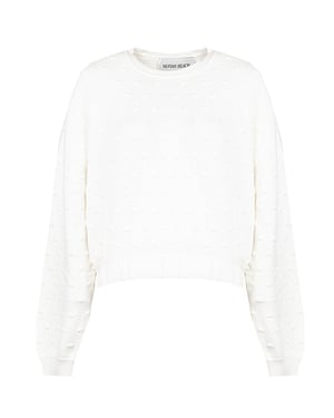 Silvian Heach Pullover Dam Off-White