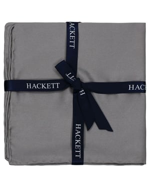 Hackett London Effen Satijnen Heren Zakdoeken Grijs