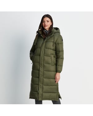 Cautley Womens Long Padded Jacket Khaki