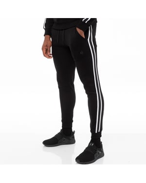 Mens Black Tracksuit Joggers| Enzo Designer Menswear