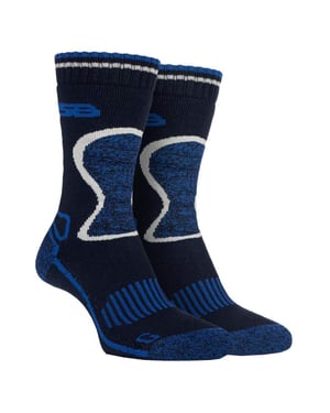 Storm Bloc - 2 Pairs Mens Heavy Duty Winter Warm Padded Thermal Wool Blend Socks for Hiking