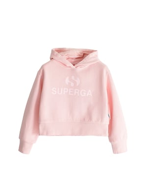 Superga Hoodie met logo voor kinderen (Roze)