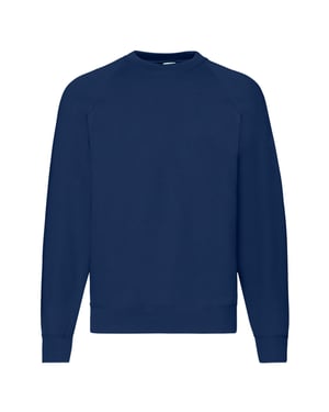 Fruit of the Loom Unisex klassisk raglansweatshirt för vuxna (Marinblått)