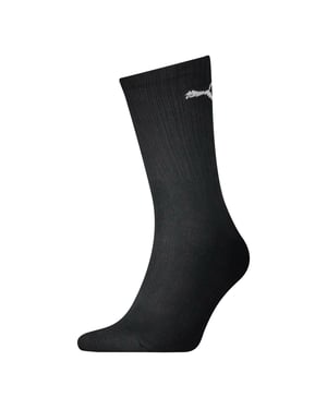 Puma Unisex Sportsokken voor volwassenen (set van 3 stuks) (Zwart)