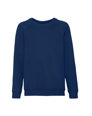 Fruit of the Loom Barn/Kids Classic Raglan Sweatshirt (Marinblått)