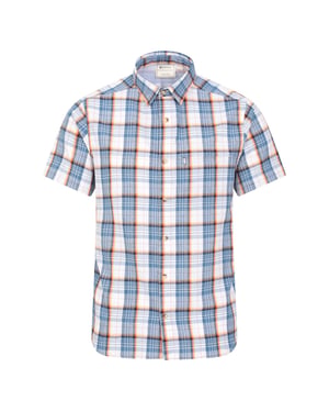 Mountain Warehouse Katoenen herenoverhemd (Helder Blauw)
