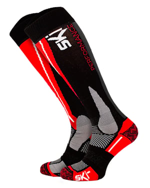 Technische Sk socks | COMODO | Hoge Prestaties Knie-Hoge Snowboardsokken | Heren & Dames - Rood