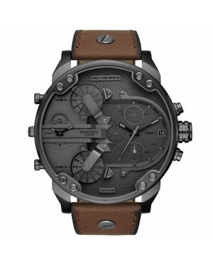 Diesel DZ7413 Mr. Daddy 2.0 Chronograph Brown Leather Men's Watch