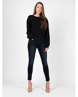 Silvian Heach Pullover Dam Svart