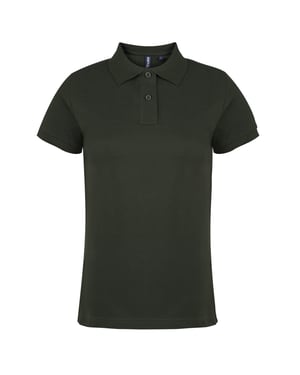 Asquith & Fox Womens/Ladies Plain Short Sleeve Polo Shirt (Bottle)
