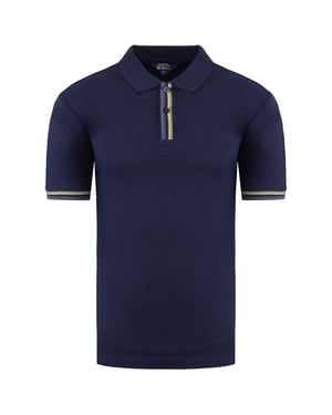 Ben Sherman Placket Interest Mens Navy Polo Shirt